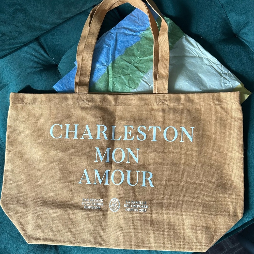 Sezane Charleston Mon Amour tote